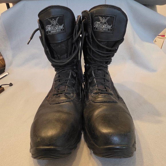 Other - Thorogood Tactical Boots Mens 10 Black Good Side Zip Waterproof Duty Work Lug